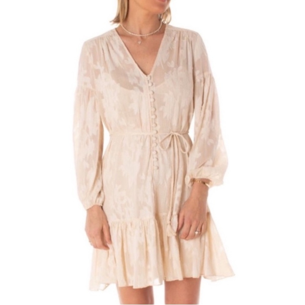 Taylor Cream Long Sleeve Dress